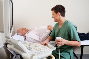 patient having an ultrasound scan