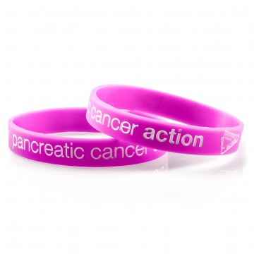 Pancreatic Cancer Action pink wristbands