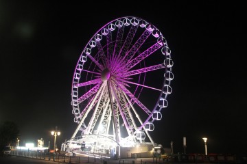 Brighton Wheel turn it purple for Pancreatic Cancer Action Awareness Month