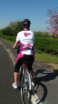 Riding to raise money for Pancreatic Cancer Action.