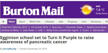Burton Mail Turn it Purple