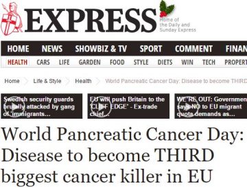 Daily Express World Pancreatic Cancer Day