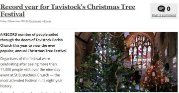 Tavistock's Christmas Tree Festival