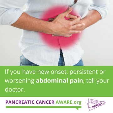 abdominal pain pancreatic cancer symptom