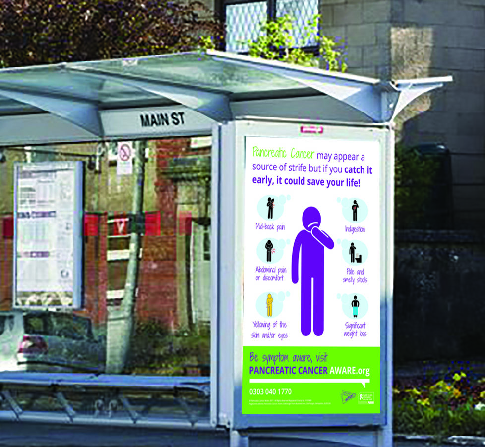 bus stop with our advert