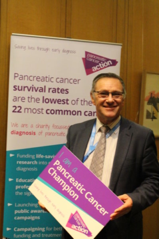 Craig Whittaker MP at Pancreatic Cancer Action's parliamentary drop-in session