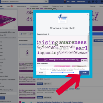 A screenshot of how to Facebook fundraise for desktop step 6.