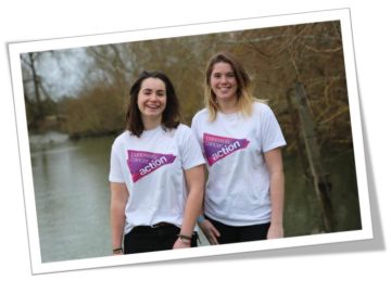 An image of Anna Blackwell and Kate Culverwell, who will be kayaking the continent in aid of Pancreatic Cancer Action.