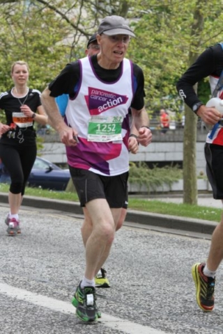 A picture of Norman Whitwood as part of the dedicated family who raise money for Pancreatic Cancer Action