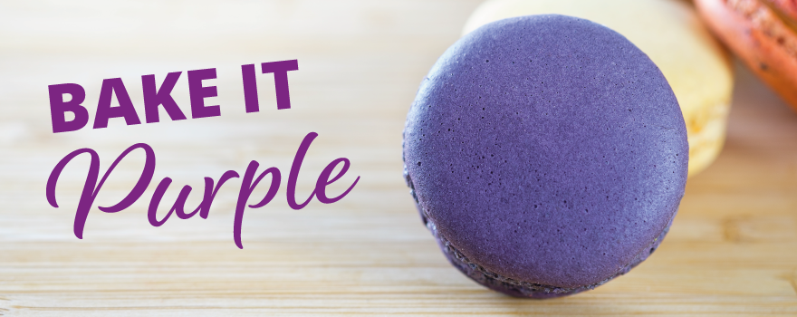 bake it purple macaroon