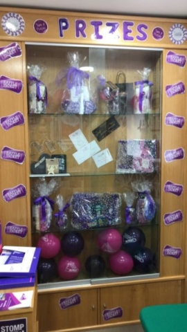 Purple raffle for Pancreatic Cancer Action's Turn it Purple campaign