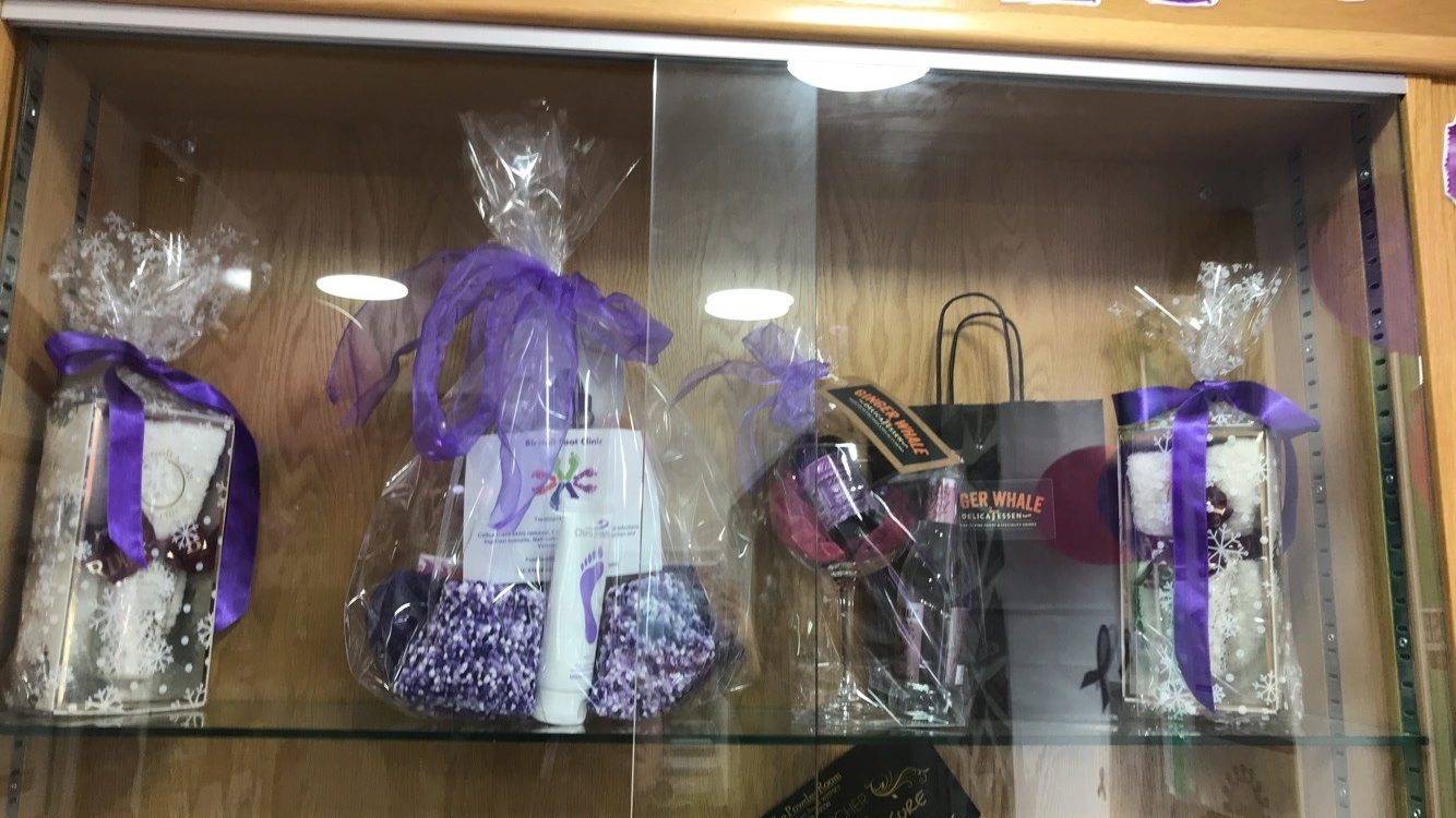 Purple raffle for Pancreatic Cancer Action's Turn it Purple campaign