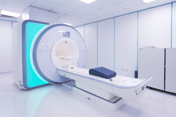 Magnetic resonance imaging in Hospital. Medical Equipment and Health Care.