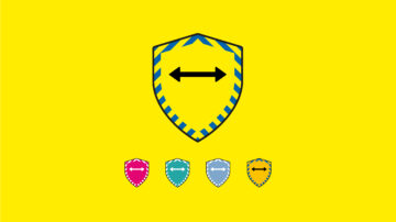 Image of the different shield badges