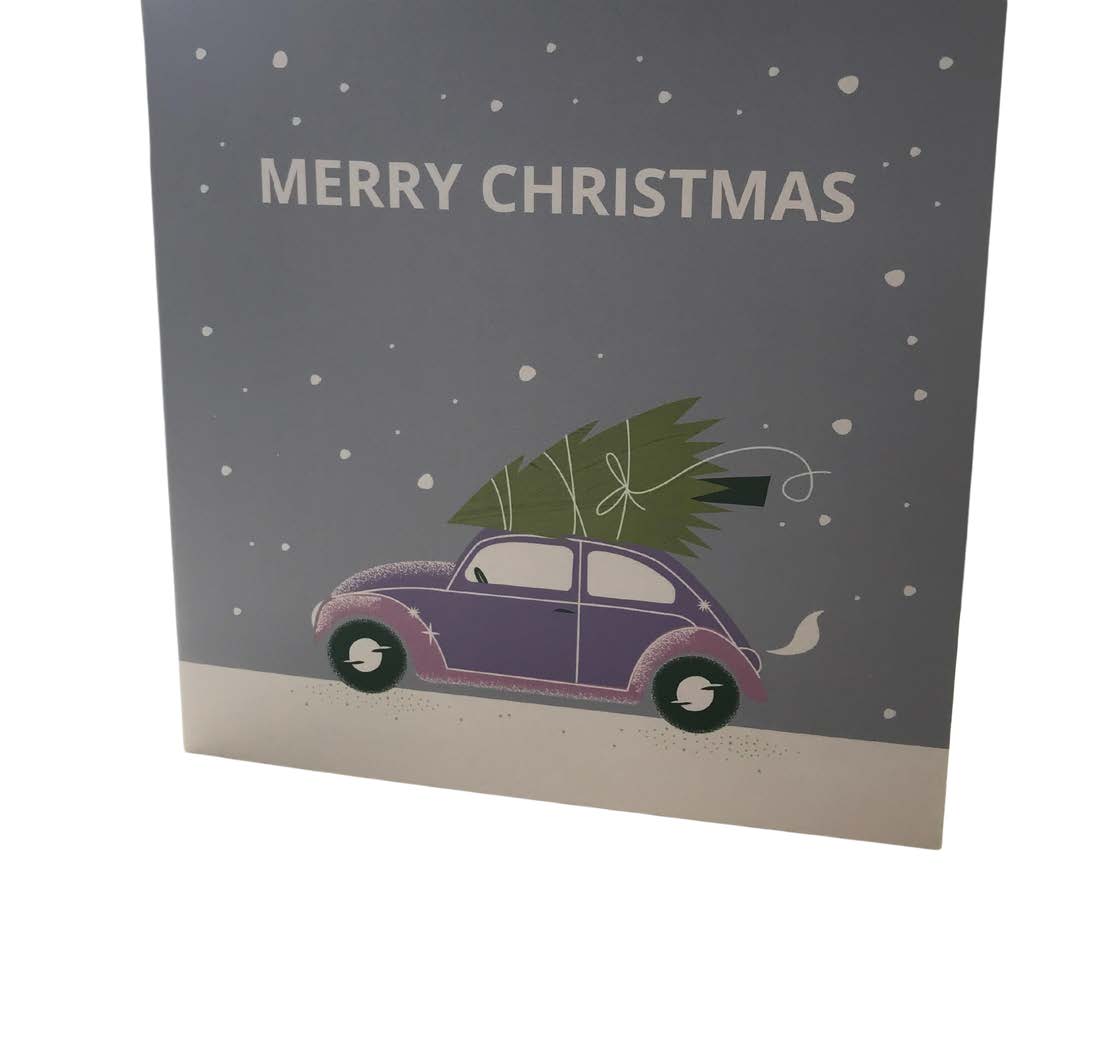 Car christmas card