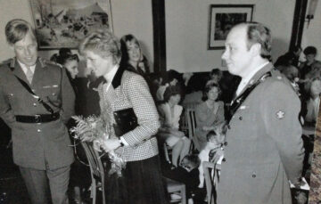 David (Right) with Diana Princess of Wales