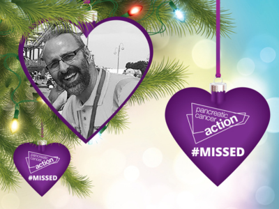 Make a donation, leave a dedication to your #MISSED loved one and receive your purple heart memory to display this Christmas. Pancreatic cancer.