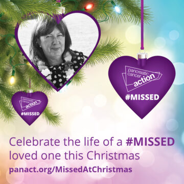 Rachel - MISSED at Christmas. Pancreatic cancer Christmas fundraiser appeal.