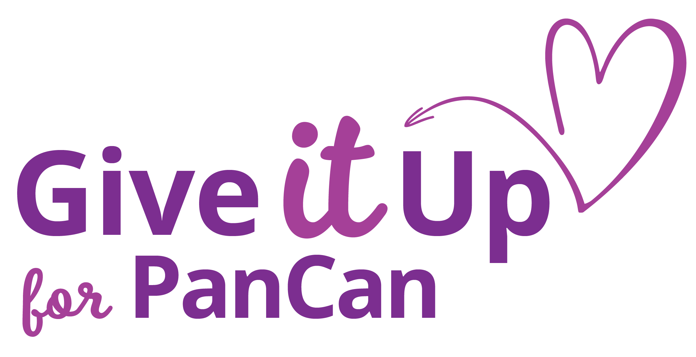 Give It Up for PanCan Logo - fundraise for pancreatic cancer action