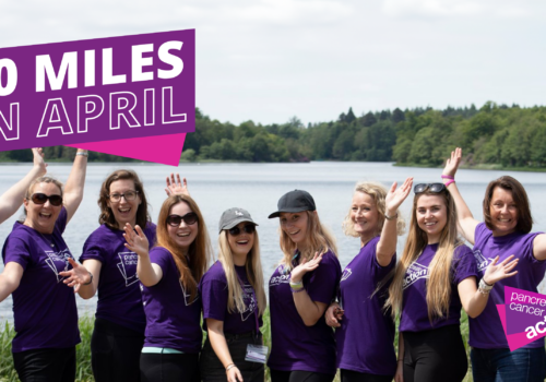 60 Miles in April - fundraise for pancreatic cancer action